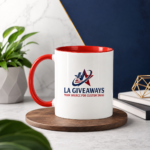 Red Lining Mug With Logo - Image 2