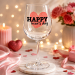 Valentine's Day 12 Oz. Full Color Wine Glass - Image 2