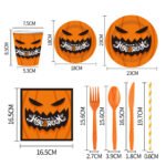 Halloween Disposable Tableware Set - Image 2