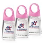 Breast Cancer Awareness Hand Sanitizer With Carabiner Clip Assortment