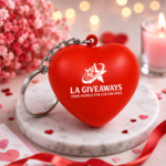 Promotional Valentine Heart Keychains - Image 2