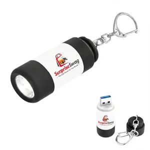 LIGHT KEY CHAIN WHITE Rechargeable LED Light Key Chain - Image 1