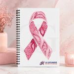 White Notebook With Pink Logo - Image 2