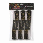 Happy New Year" Paper Horns, 6-Pack NON-Light Up Noisemakers - BLANK - Image 2