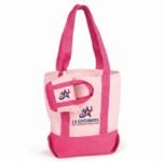 Pink Vibes, Healthy Lives Cotton Canvas Market Tote Bag