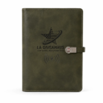 Leather Diary Notebook With Usb Flash Drive