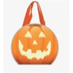 Custom Reflective Halloween Pumpkin Tote Bag - Image 2