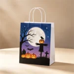 Custom Printed Scarecrow Halloween Paper Bag - Image 3