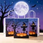 Custom Printed Scarecrow Halloween Paper Bag - Image 2