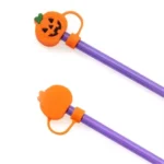 Pumpkin Straw Topper for Tumblers & Bottles