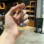 Halloween Pumpkin Soft Plastic Keychain - Image 2