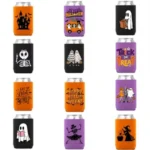 Custom Halloween Neoprene Can Koozie Drink Sleeve