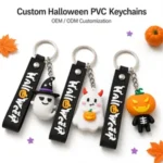 Custom Halloween PVC Keychain with Debossed Logo