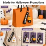 Custom Halloween PVC Keychain with Debossed Logo - Image 6