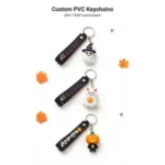 Custom Halloween PVC Keychain with Debossed Logo - Image 3