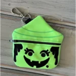 Halloween Pumpkin, Witch & Ghost Mini Zipper Pouches - Image 2