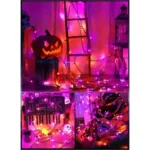 Mini Halloween LED String Lights for Party Decor - Image 5