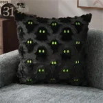 Halloween Plush Ghost Embroidered Decorative Pillowcase - Image 2