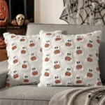 Halloween Plush Ghost Embroidered Decorative Pillowcase
