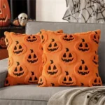 Halloween Plush Ghost Embroidered Decorative Pillowcase - Image 5