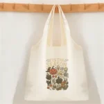 Custom Halloween Canvas Tote Shoulder Bag - Image 5