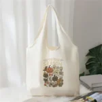 Custom Halloween Canvas Tote Shoulder Bag - Image 3