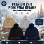 Sustainable cable knit beanie with a plush faux fur pom - Image 5