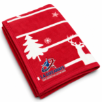 Winter's Nap Holiday Throw Blanket With Customizable Logo - Image 2