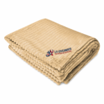 Raleigh rPET Ribbed Flannel Blanket With Customizable Logo - Image 2