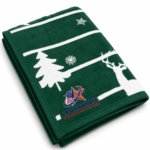 Winter's Nap Holiday Throw Blanket With Customizable Logo - Image 3