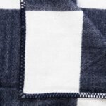 Elegant cotton buffalo check throw blanket with whip-stitch - Image 5
