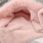 Cute rabbit hat & scarf set with plush ears - Image 4