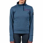 Performance zip fleece with funnel collar & thumbhole cuffs - Image 3