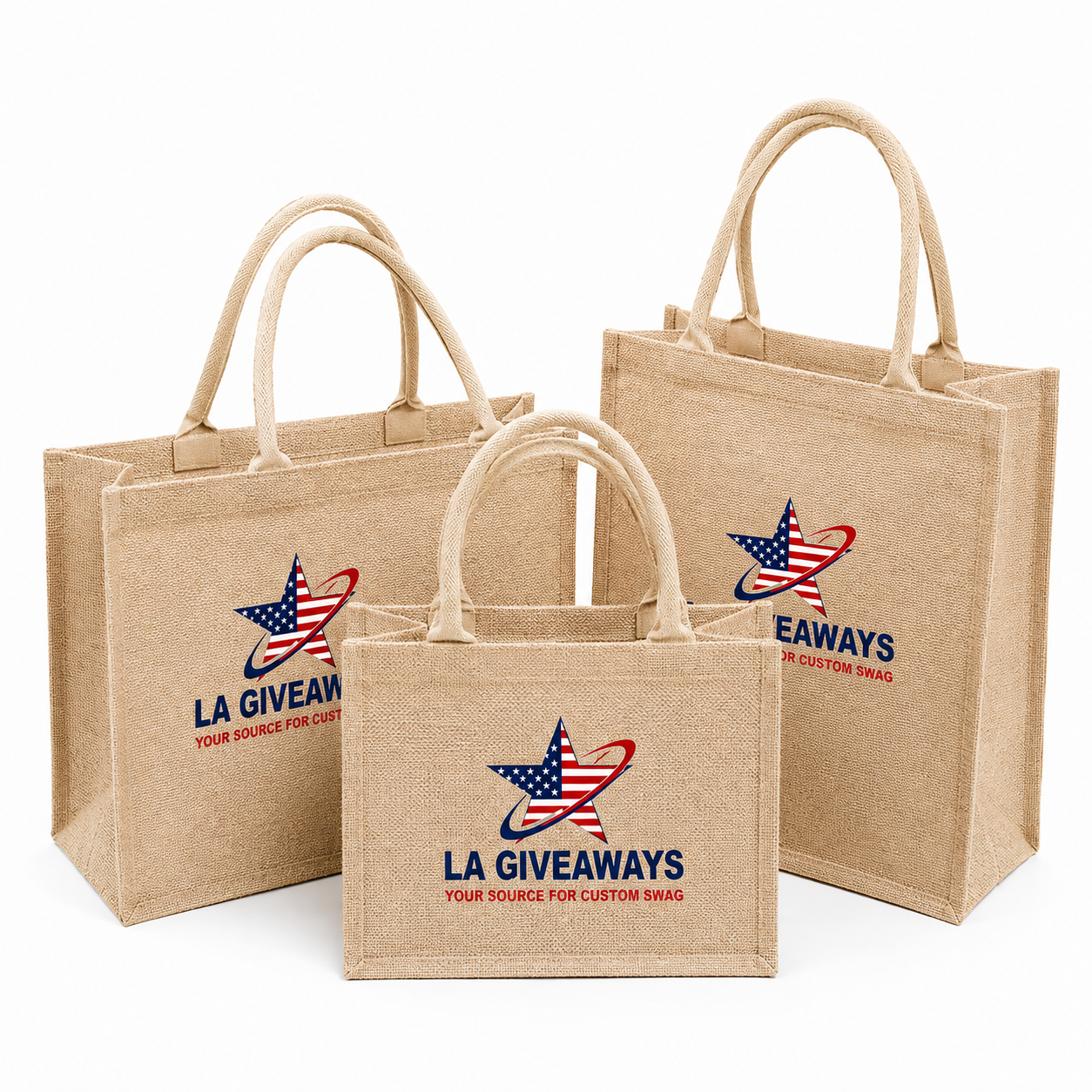 RTYY Promotional Custom Reusable Jute Shopping Bag - Image 1