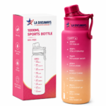 Plastic Sports Water Bottle with Attached Flip Top Cap