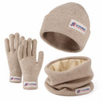 Winter Beanie Scarf & Gloves Set