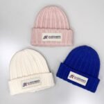 Hot Sale Winter Knitted Beanie with Custom Woven Label