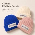 Hot Sale Winter Knitted Beanie with Custom Woven Label - Image 3