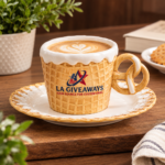 Custom Logo 300ml 3D Waffle Ceramic Mug & Saucer Set