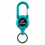Custom Logo Retractable Key Reel Carabiner Badge Holder - Image 3
