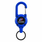 Custom Logo Retractable Key Reel Carabiner Badge Holder - Image 2