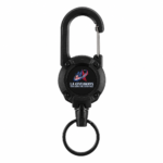 Custom Logo Retractable Key Reel Carabiner Badge Holder