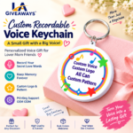 Custom Logo Recordable Music Player Cartoon Keychain Gift