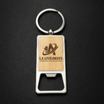 Custom Logo Wooden House Shape Promotional Keychain Gift - Image 2