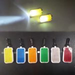 Custom Logo LED Safety Flashlight Keychain with Carabiner - Image 4