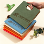 Custom Logo A5 Leather Notebook & Business Journal