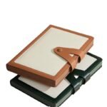 Custom Logo Luxury A5 PU Leather Buckle Notebook Gift Set - Image 5