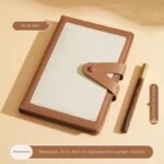 Custom Logo Luxury A5 PU Leather Buckle Notebook Gift Set - Image 6
