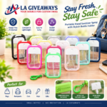 Custom Logo PETG Credit Card Sanitizer Spray Bottle Gift - Image 5