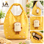Custom Logo Promotional Foldable Plush Pouch Tote Bag - Image 4